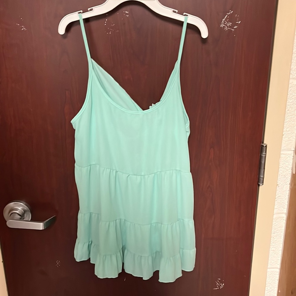 Rue 21 summer shirt. Color: Turquoise. Size: Large.